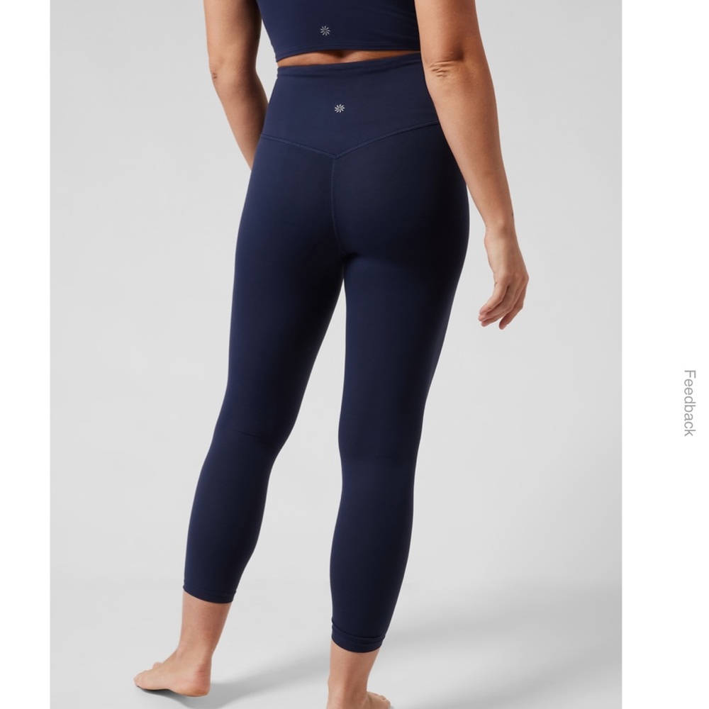 NWT Athleta Ultra High Rise Elation 7/8 Tight Leggings in Navy - Picture 2 of 15